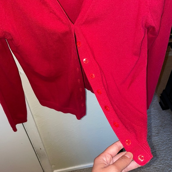 Red Cardigan - Picture 3 of 6